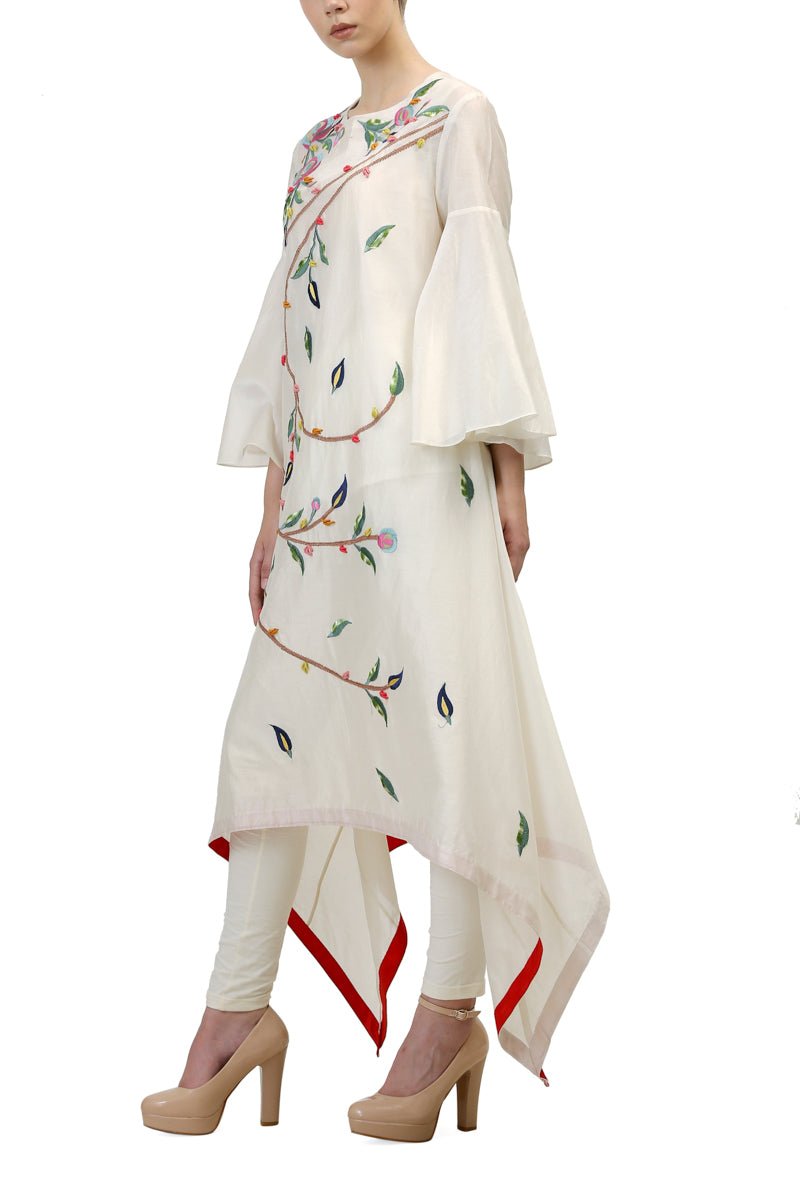 Trumpet Sleeves Kurta - samantchauhan
