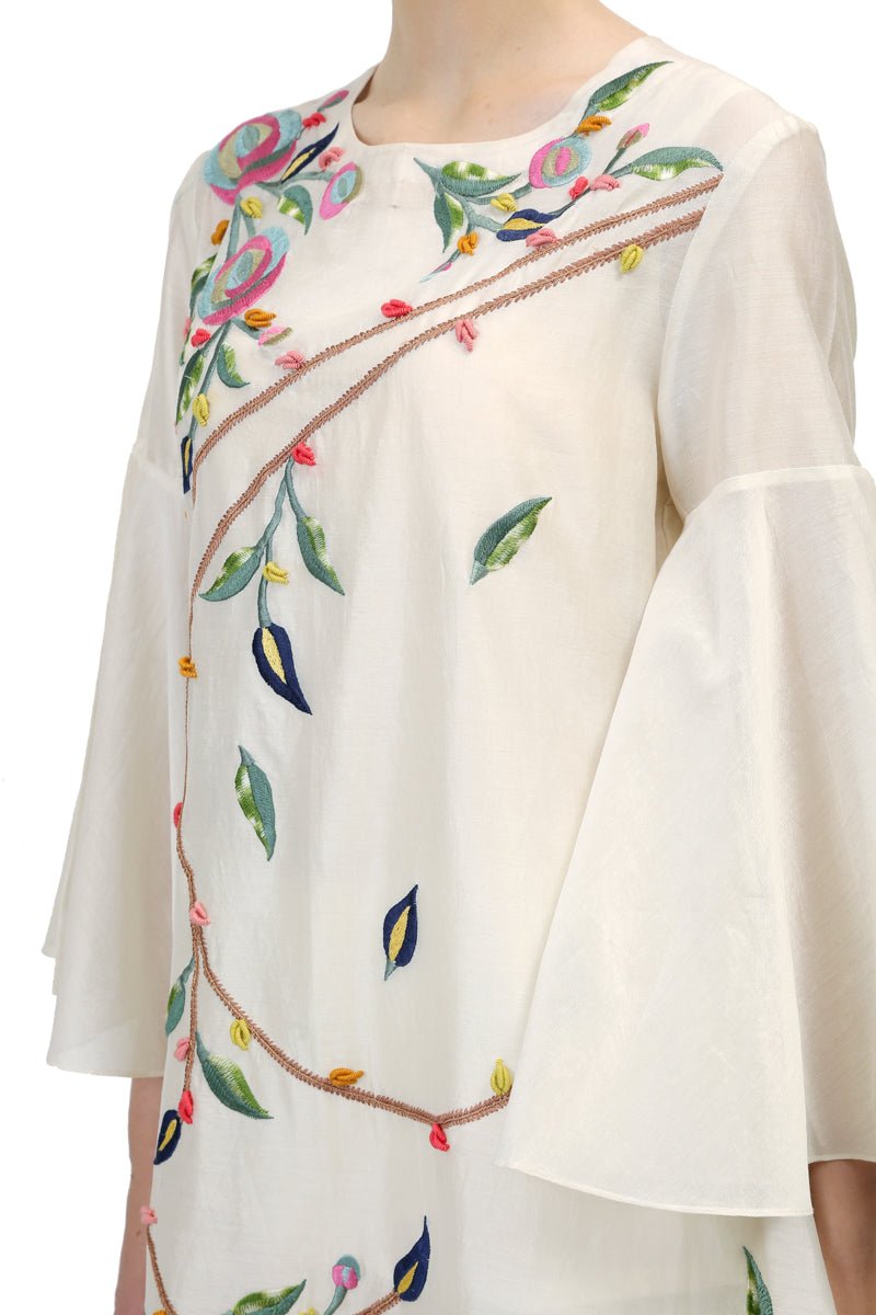 Trumpet Sleeves Kurta - samantchauhan