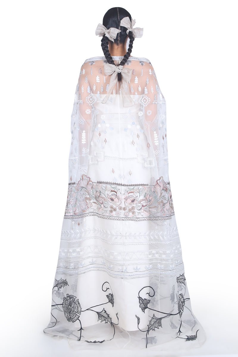 Tube Gown With Cape - samantchauhan