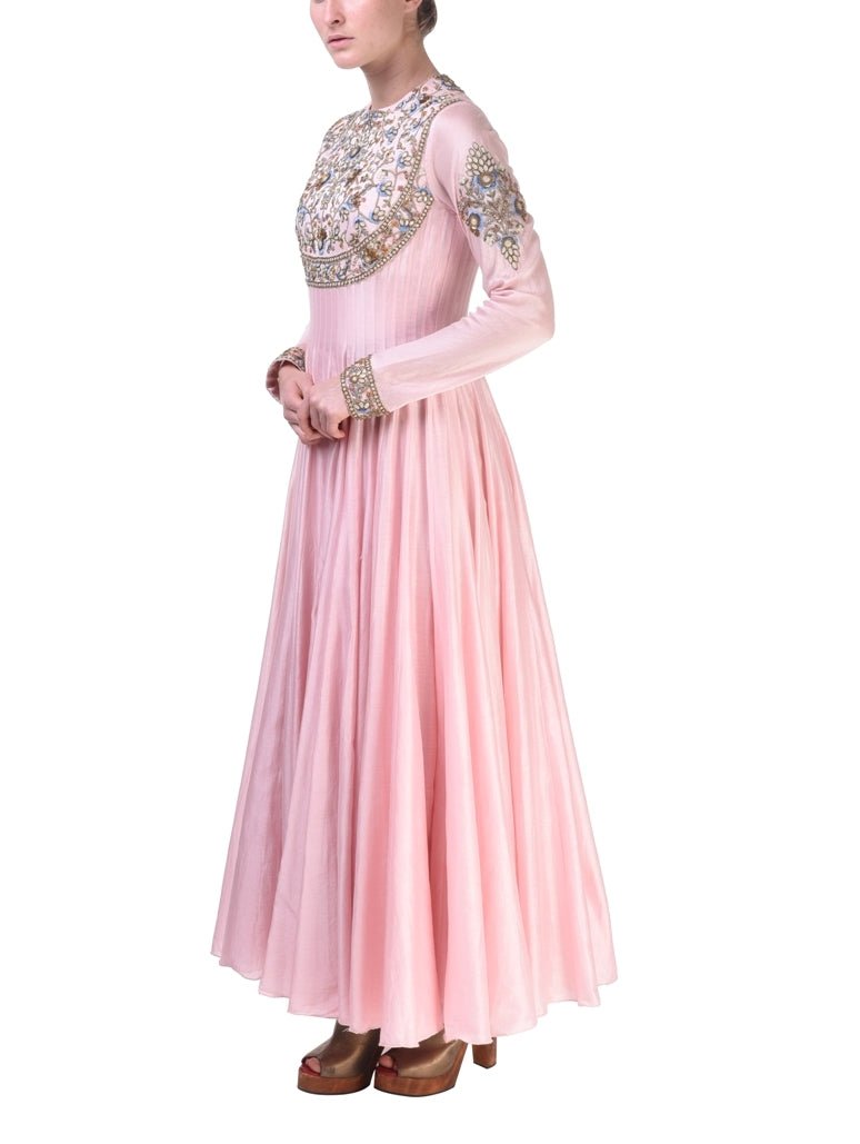 Yoke Detail anarkali kurta & Dupatta - samantchauhan