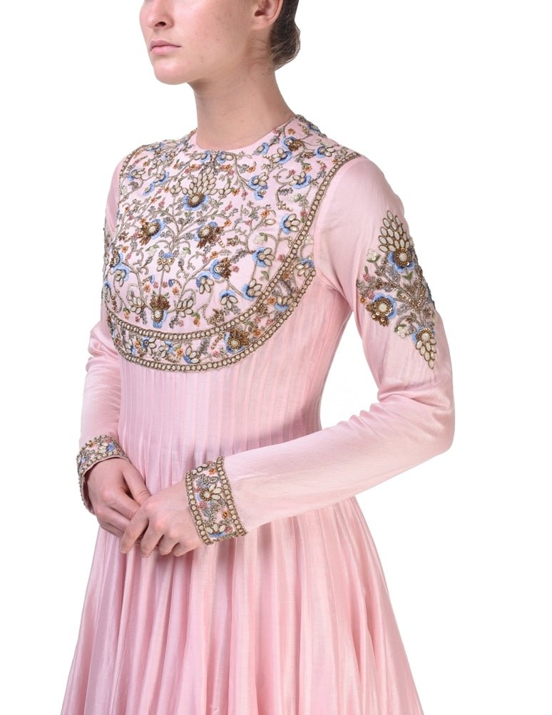 Yoke Detail anarkali kurta & Dupatta - samantchauhan