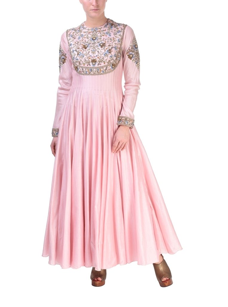 Yoke Detail anarkali kurta & Dupatta - samantchauhan