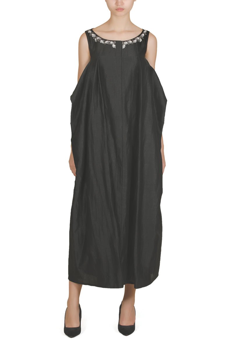 Yoke Embroidered Dress - samantchauhan