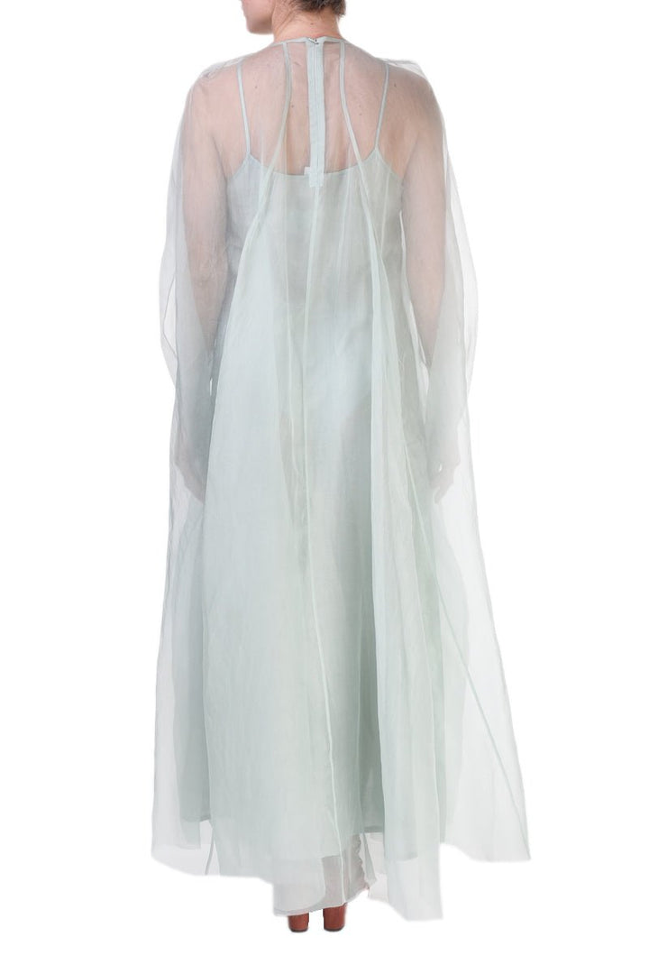 Yoke Embroidered &amp; Gathered Dress - samantchauhan