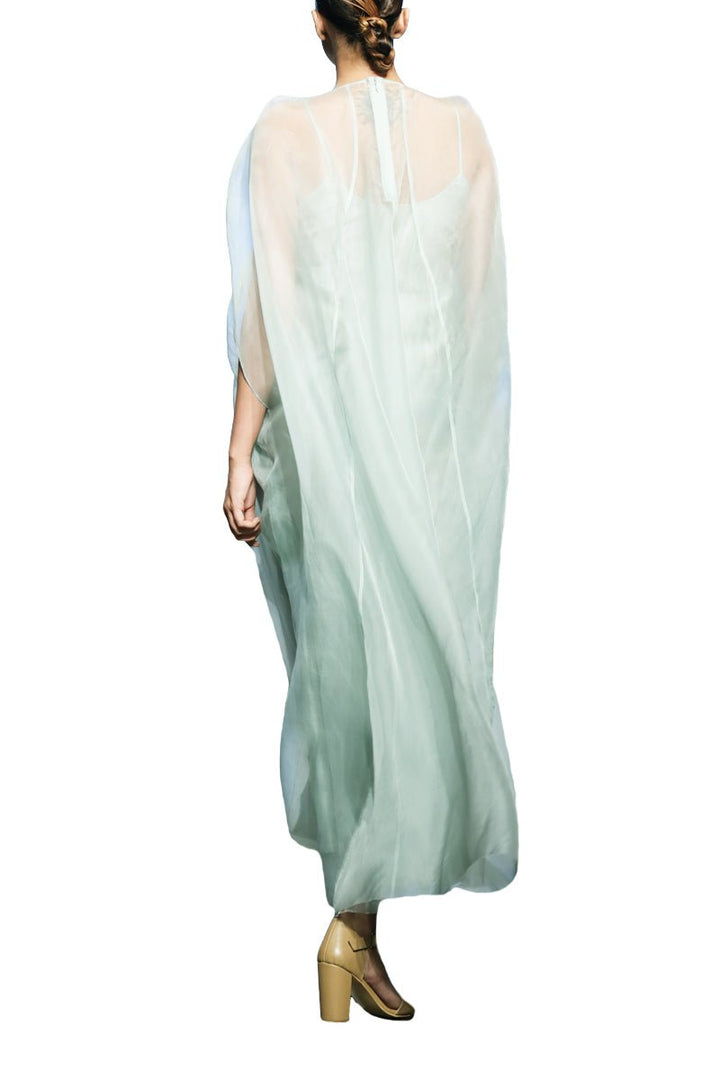 Yoke Embroidered &amp; Gathered Dress - samantchauhan
