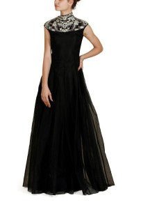 Yoke Embroidered Gown - samantchauhan