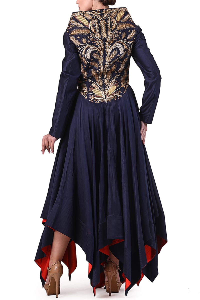 Yoke Embroidered Gown - samantchauhan